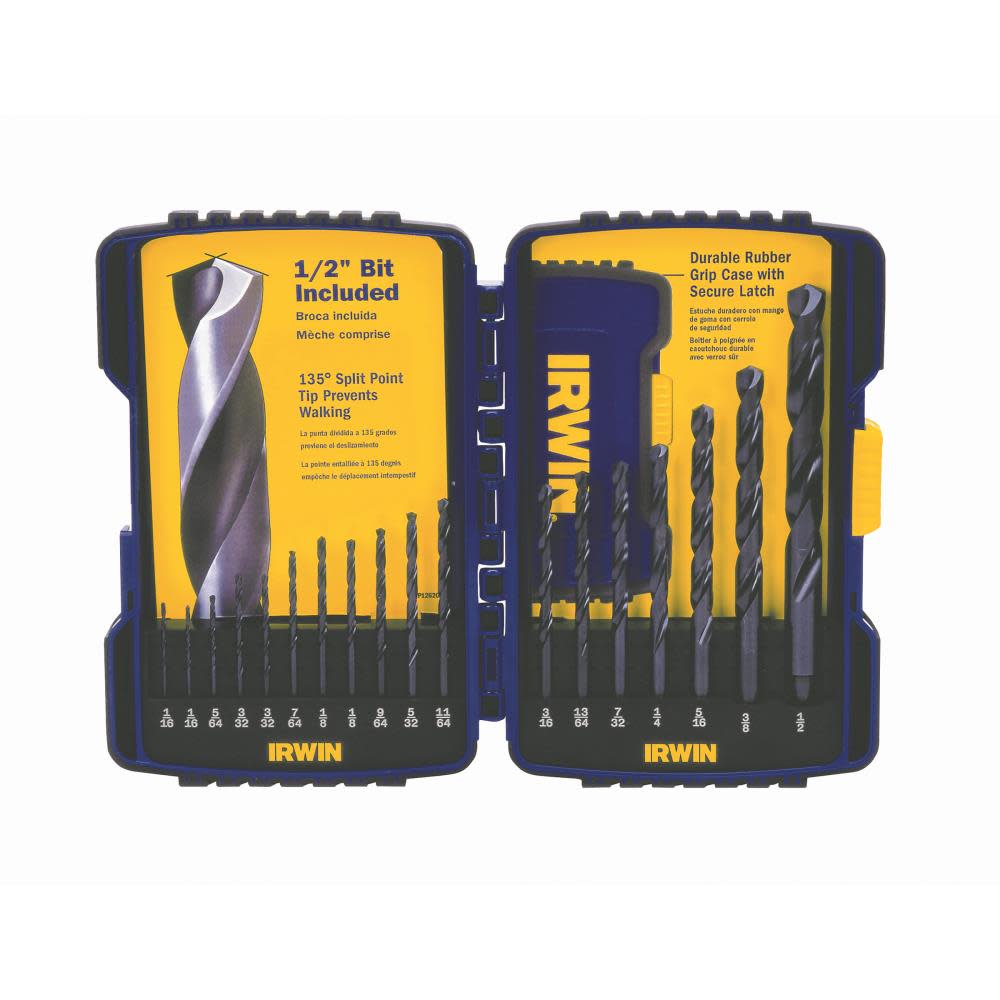Irwin 18pc Black Oxide Drill Bit Set - Flockneti