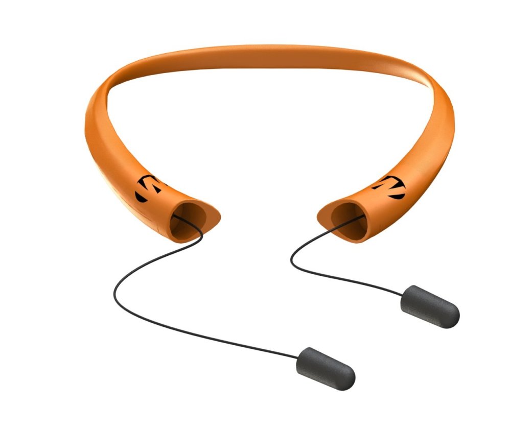 Walkers Safety Passive Neckband Retractable Ear Plugs – Blaze Orange - Flockneti
