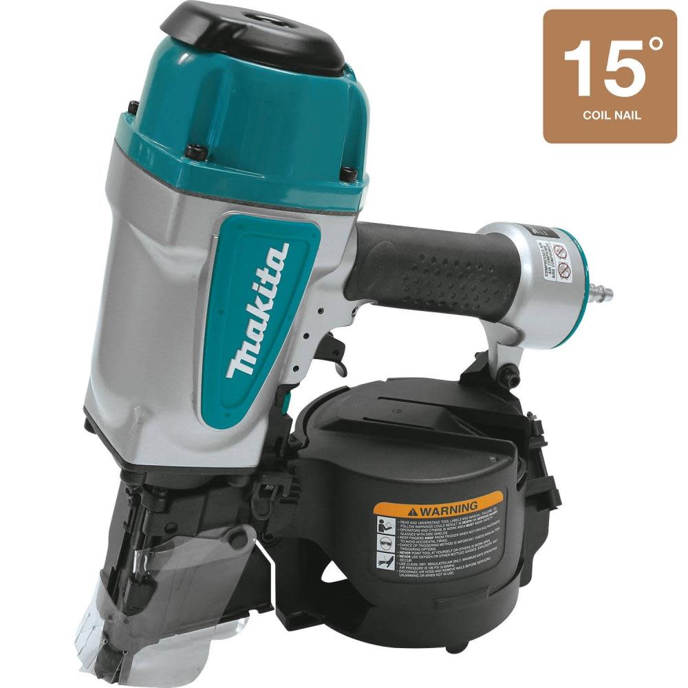 Makita 15 Pneumatic 3-1/2 in. Coil Framing Nailer - Flockneti