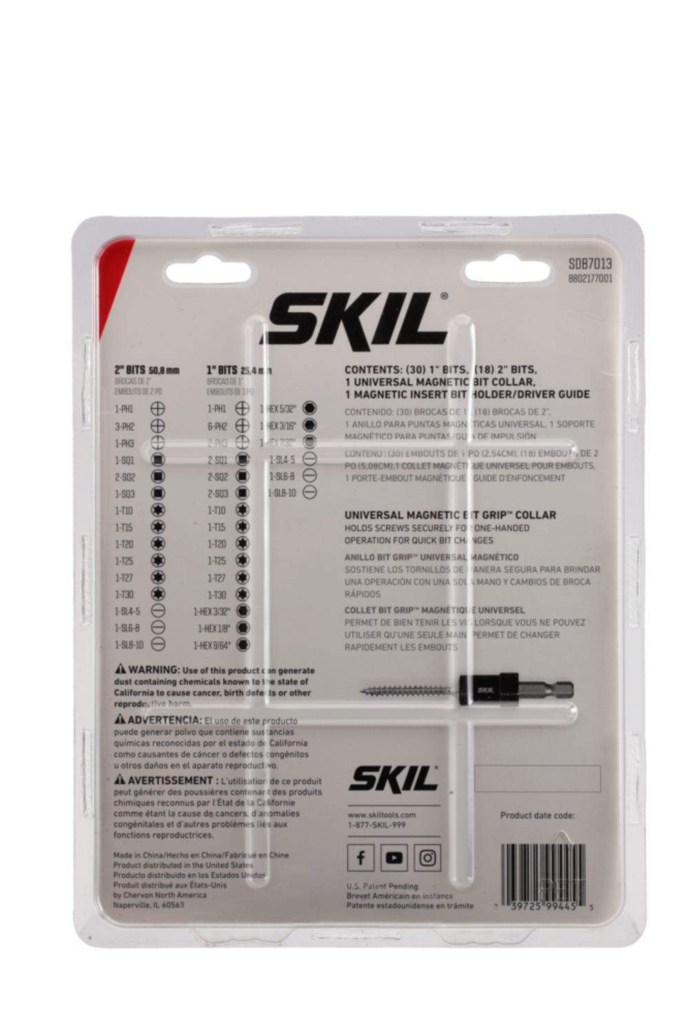 SKIL Screw Driving Bit Kit 50pc - Flockneti