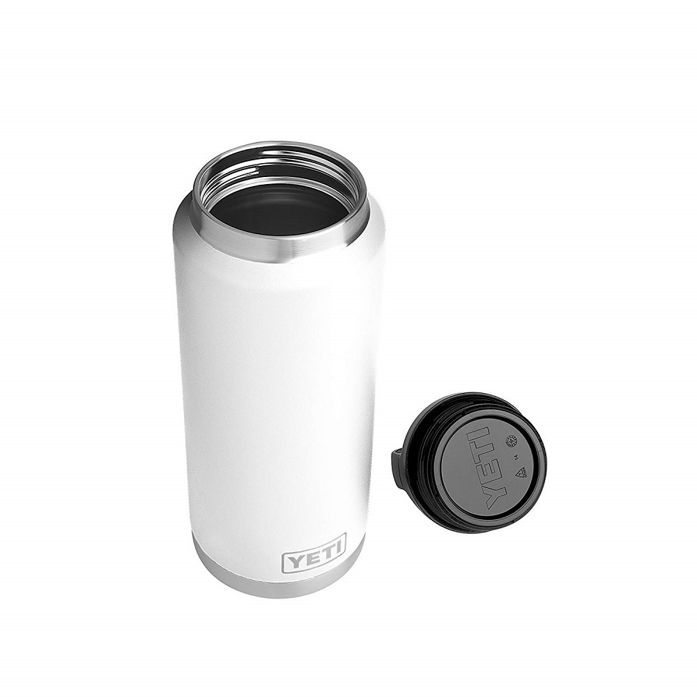 Yeti 36oz Rambler Bottle with Bottle Chug Cap – White - Flockneti