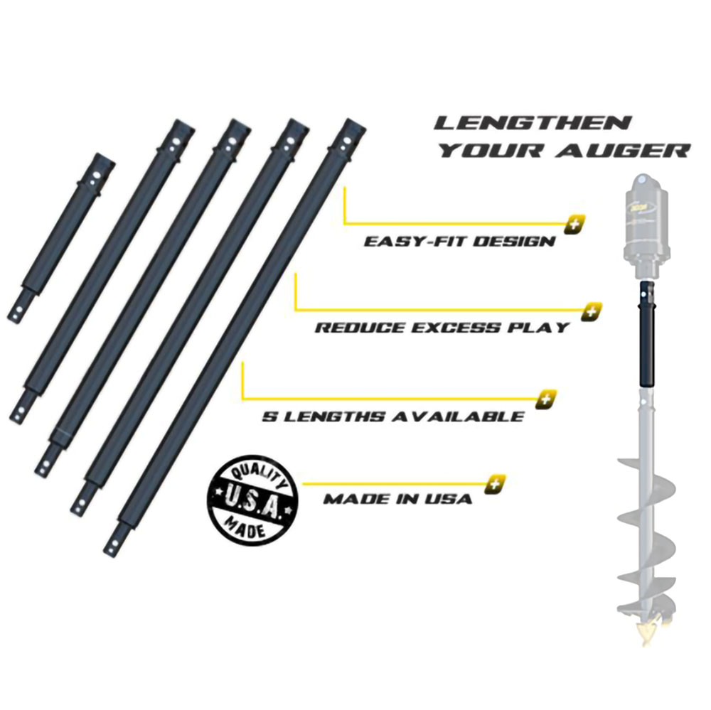 Digga North America 3′ Auger Extension - Flockneti