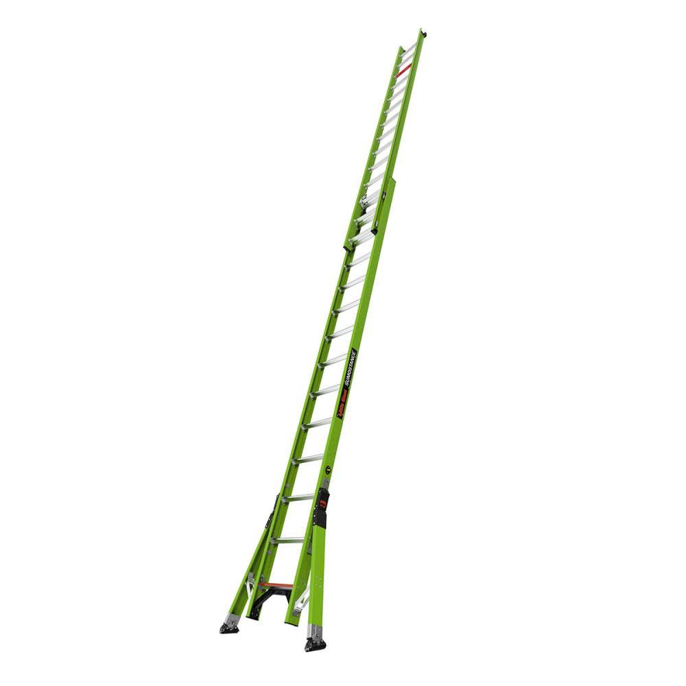 Little Giant Safety HyperLite SumoStance 28 ft Type IAA Fiberglass Extension Ladder - Flockneti