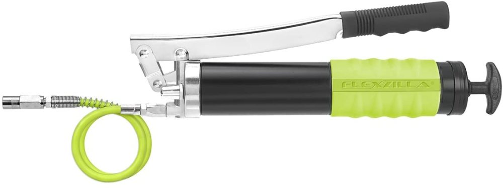 Legacy 18 In. Grease Gun with Rigid Extension & Flexible Grease Hose - Flockneti