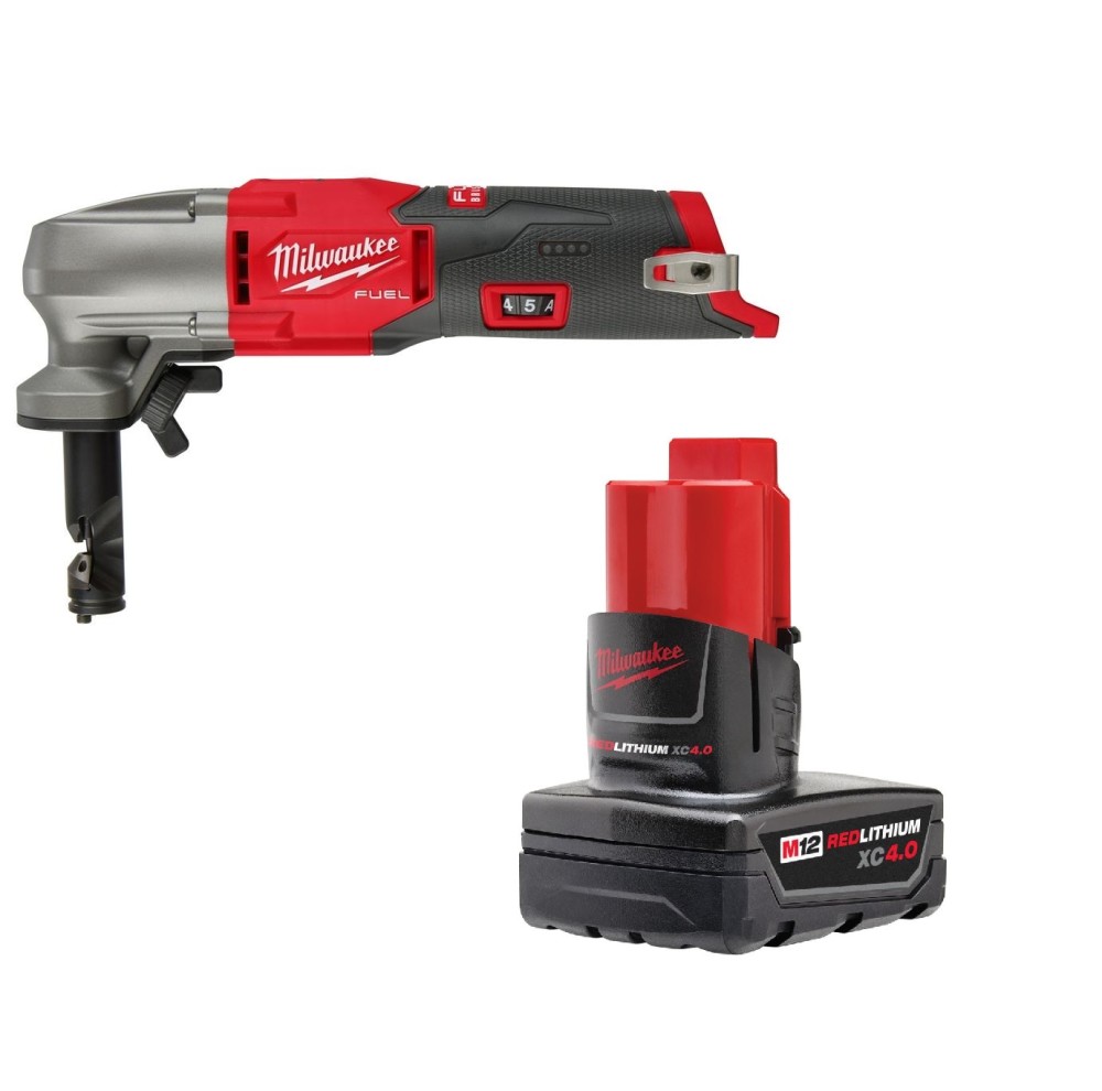 Milwaukee M12 FUEL Nibbler 16 Gauge with Battery Bundle - Flockneti