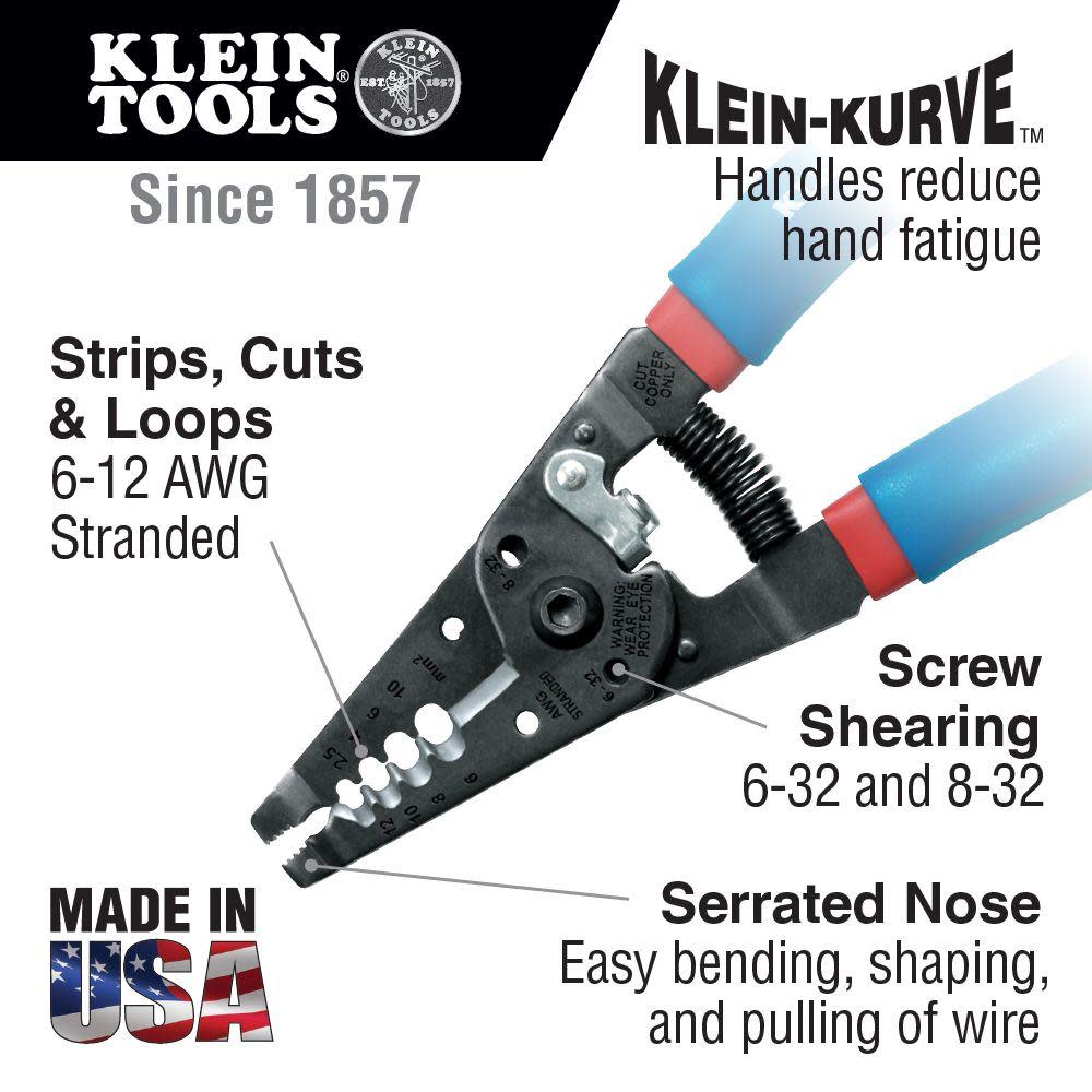 Klein Tools Klein-Kurve Wire Stripper/Cutter - Flockneti