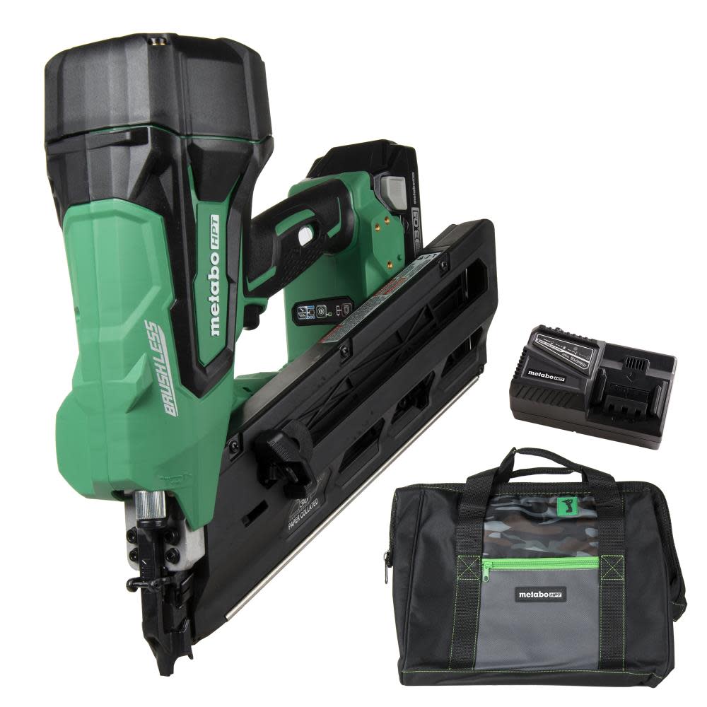 Metabo HPT 18 Volt Paper Collated Brushless Cordless Framing Nailer - Flockneti