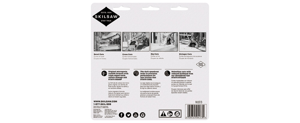 Skilsaw 7-1/4In X 40T FRAMING SAW BLADE - Flockneti