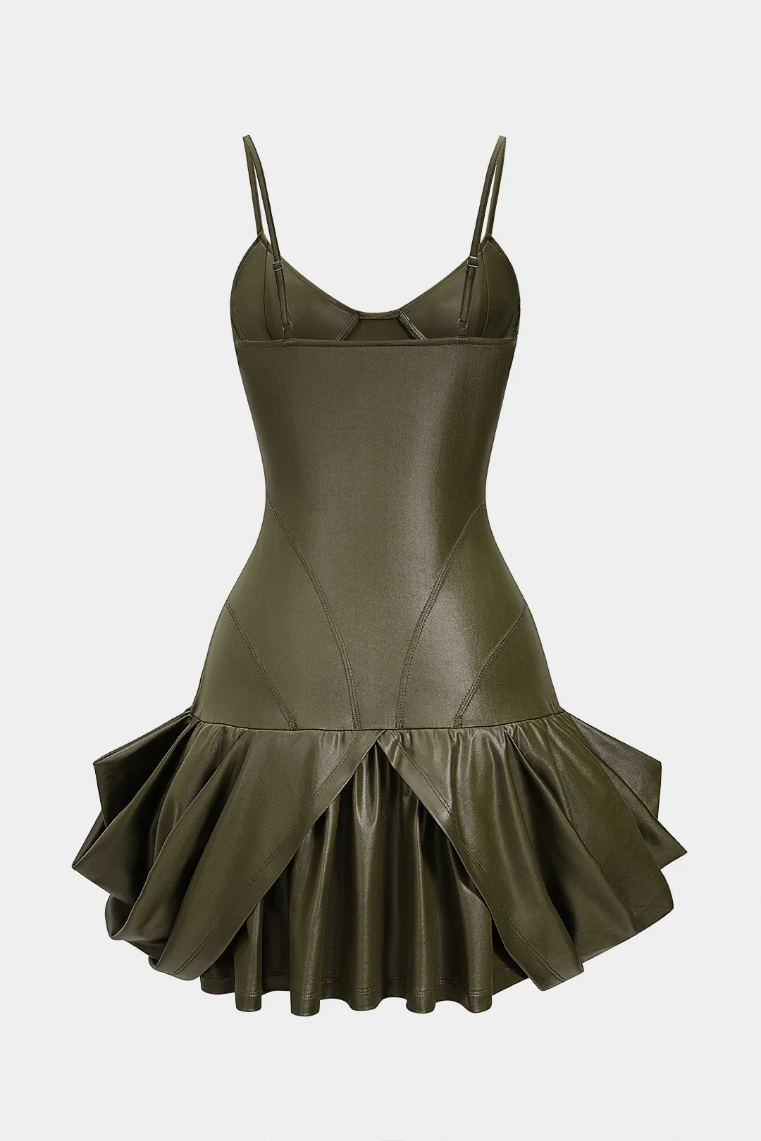 Ruched Slip Sleeveless Mini Dress - Flockneti