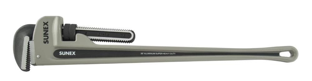 Sunex 36 In. Aluminum Super Heavy Duty Pipe Wrench Phosphates Jaws - Flockneti