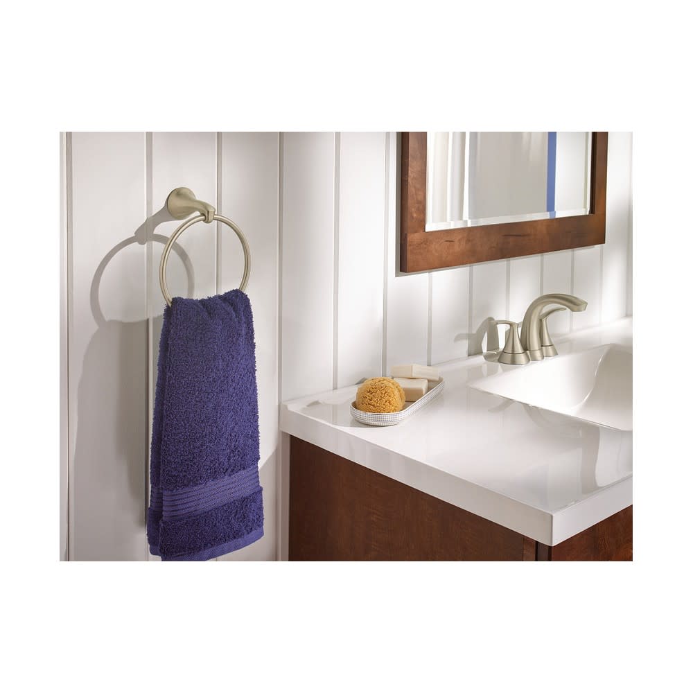 Moen Darcy Bathroom Faucet Spot Resist Nickel 2 Handle Low Arc - Flockneti