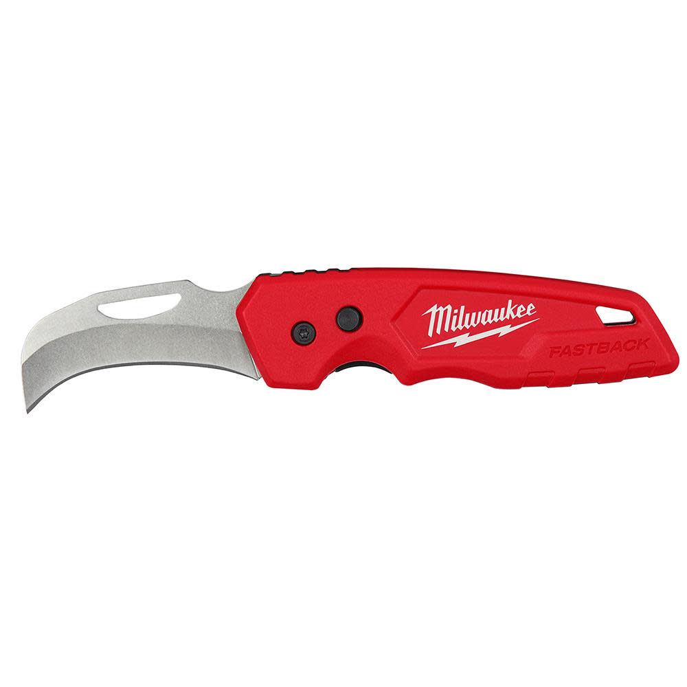 Milwaukee FASTBACK Hawkbill Folding Pocket Knife - Flockneti