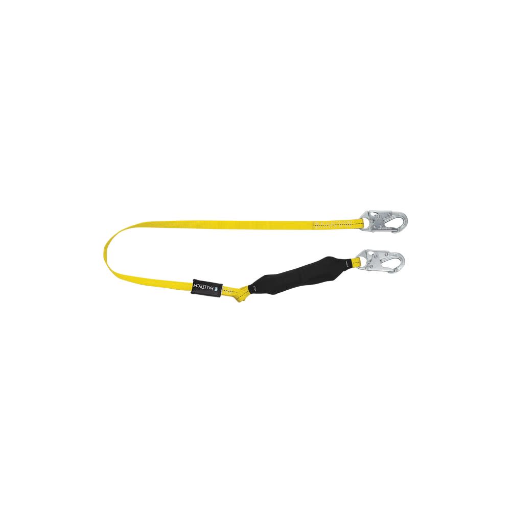 Falltech Soft Pack FT Basic 6′ Single Leg Lanyard with Hook - Flockneti