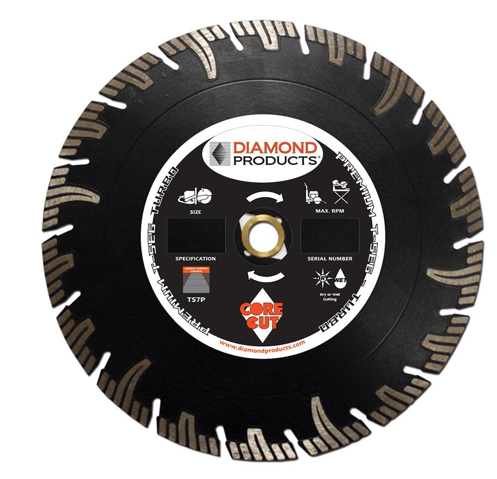 10 In. x .095 In. x 7/8 In. Premium Black T-Seg Turbo Blade - Flockneti