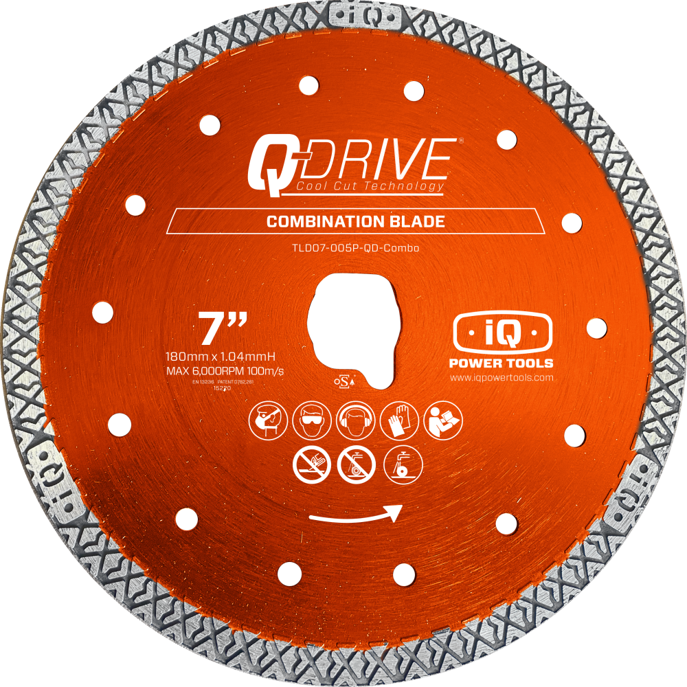iQ Power Tools 7″ Q-DRIVE Combo Replacement Blade for iQ228CYCLONE - Flockneti