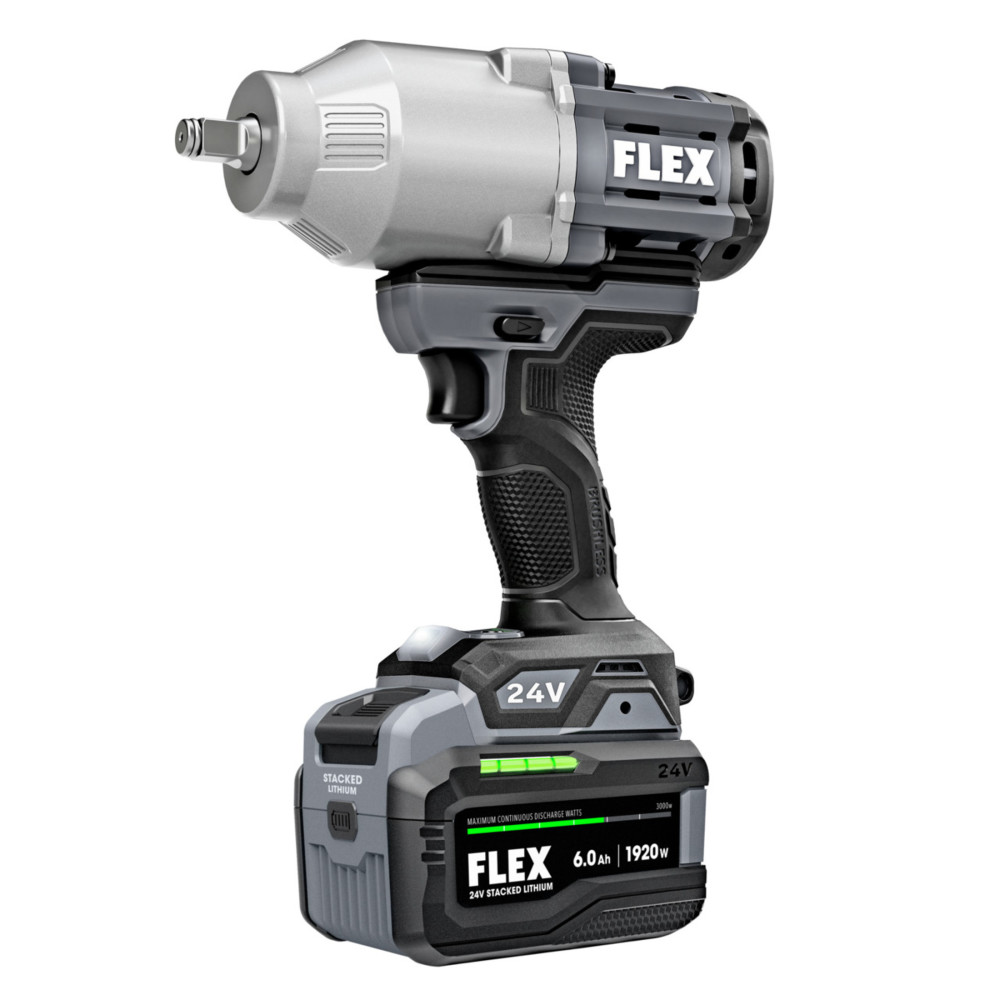 FLEX 24V 1/2″ High Torque Impact Wrench Stacked-Lithium Kit - Flockneti