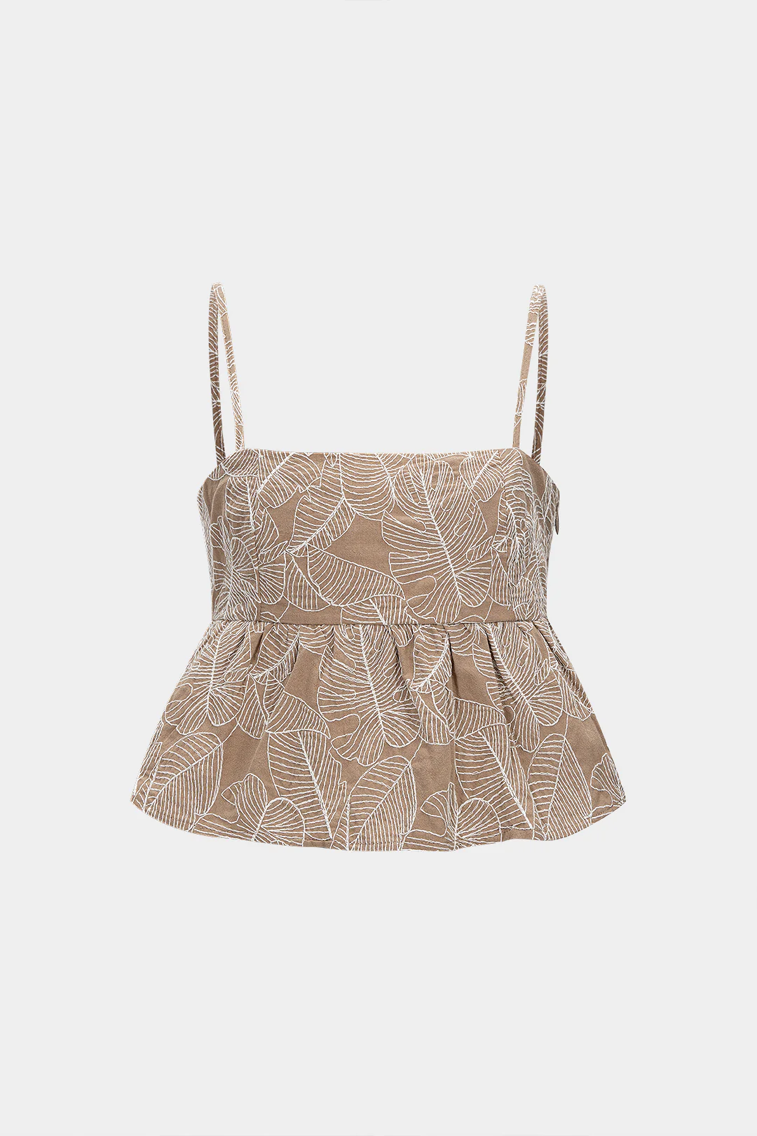 Drawstring Ruched Cami Top - Flockneti