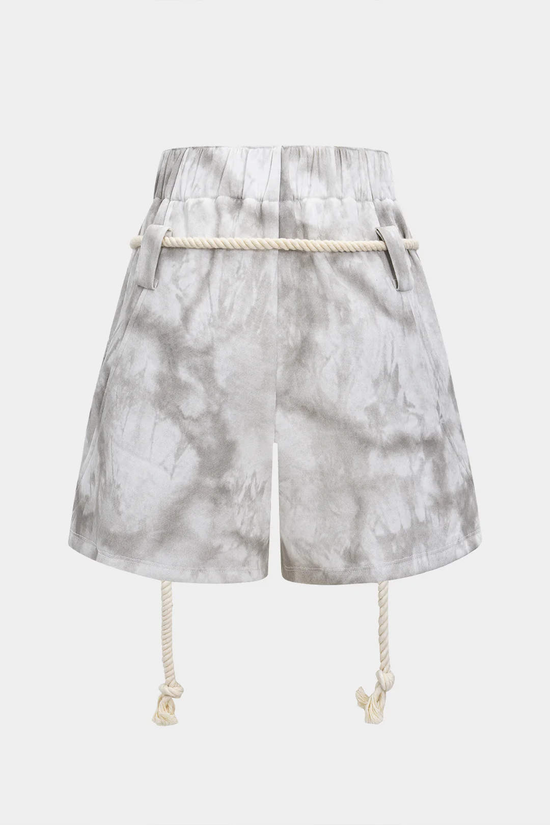 Watercolor Print Tie-Up Shorts - Flockneti