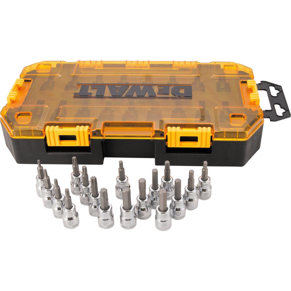 DEWALT 17 piece 3/8 In. Drive Bit Socket Set - Flockneti