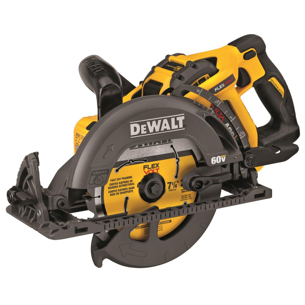 DEWALT FLEXVOLT 60V MAX* 7-1/4 Worm Drive Style Saw (9.0Ah Battery) Kit - Flockneti