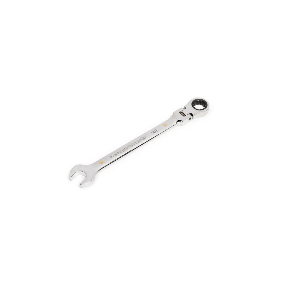 GEARWRENCH 18mm 90T 12 Point Flex Head Ratcheting Combination Wrench - Flockneti