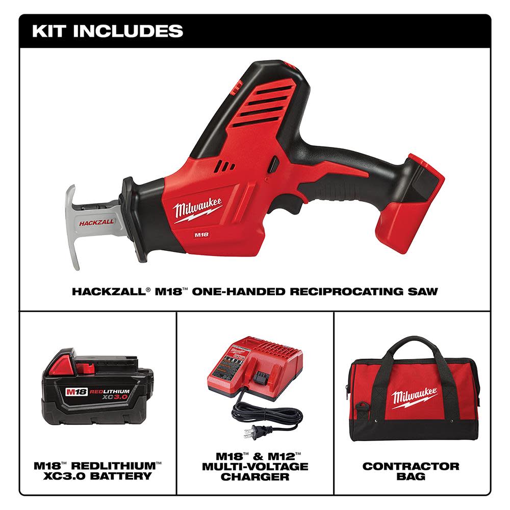 Milwaukee M18 HACKZALL Reciprocating Saw Kit - Flockneti