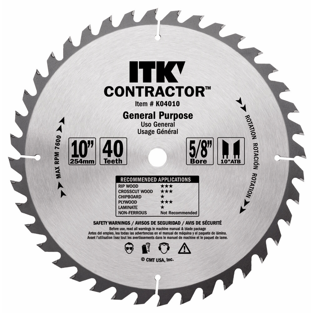 CMT 12 Inch 40 Tooth General Purpose Blade - Flockneti