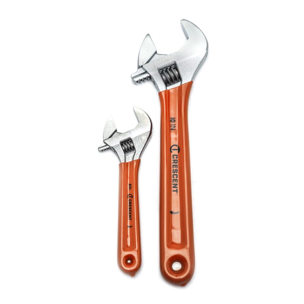 Crescent 6″ & 10″ Adjustable Cushion Grip Wrench 2 Piece Set - Flockneti