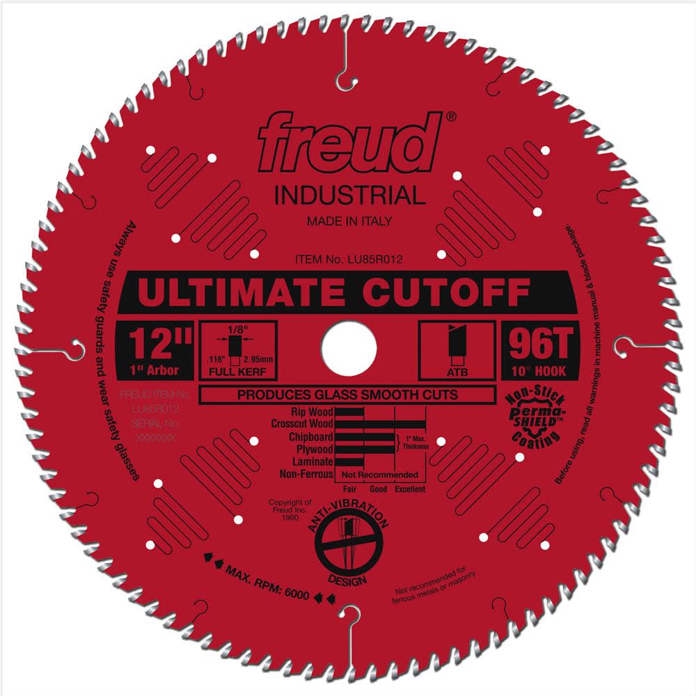 Freud 12″ Ultimate Cut-Off Blade with Perma-SHIELD Coating - Flockneti