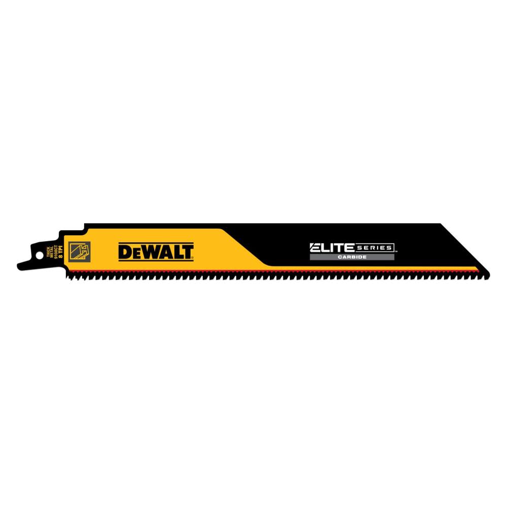 DEWALT ELITE SERIES Reciprocating Saw Blade 1pk Carbide Tipped 9″ 8 TPI Metal Cutting - Flockneti