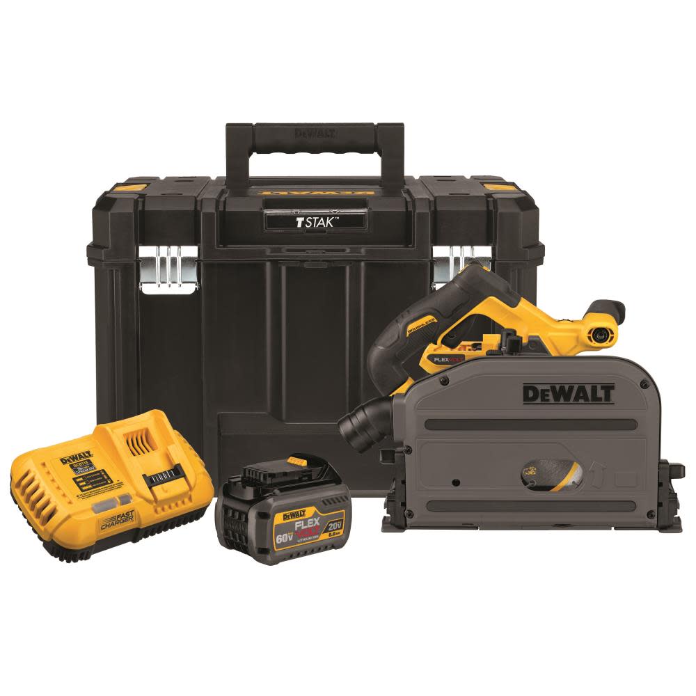 DEWALT 60V MAX* 6-1/2″ Cordless TrackSaw Kit - Flockneti
