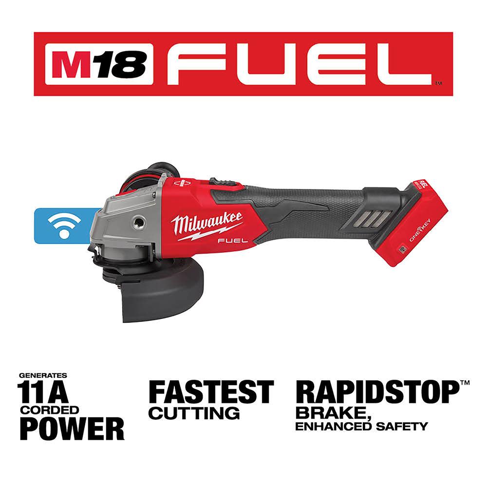 Milwaukee M18 FUEL 4 1/2″ / 5″ Braking Grinder Bare Tool - Flockneti