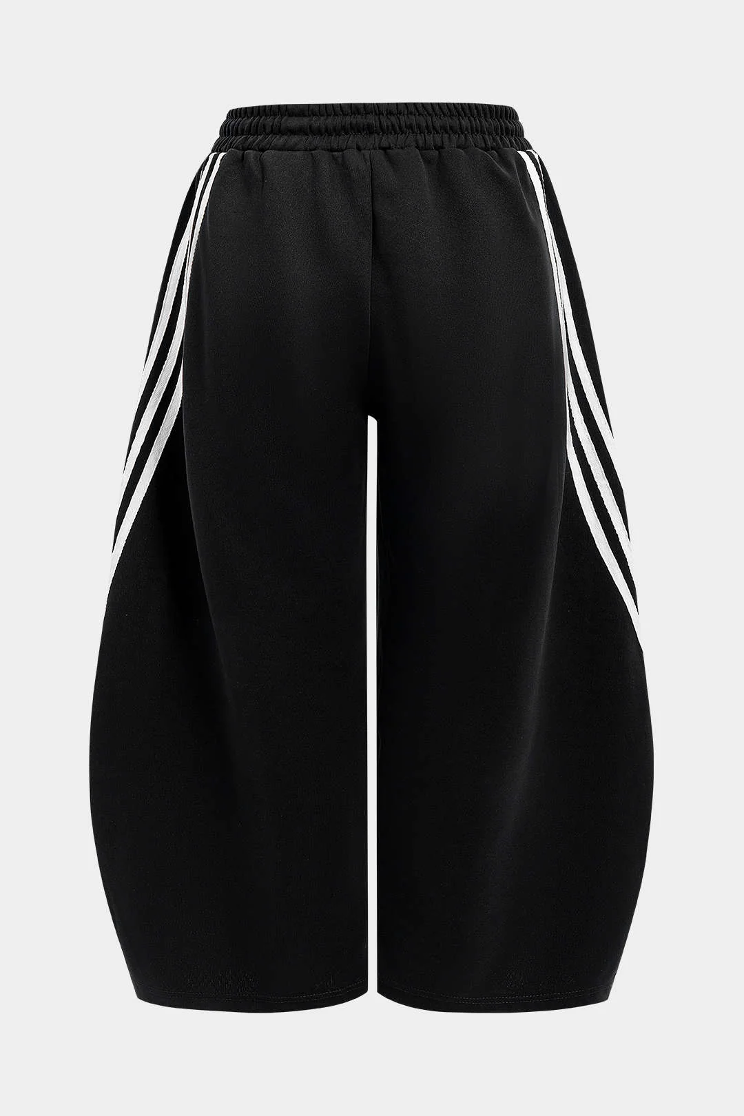 Plus Size Contrast Barrel Trousers - Flockneti