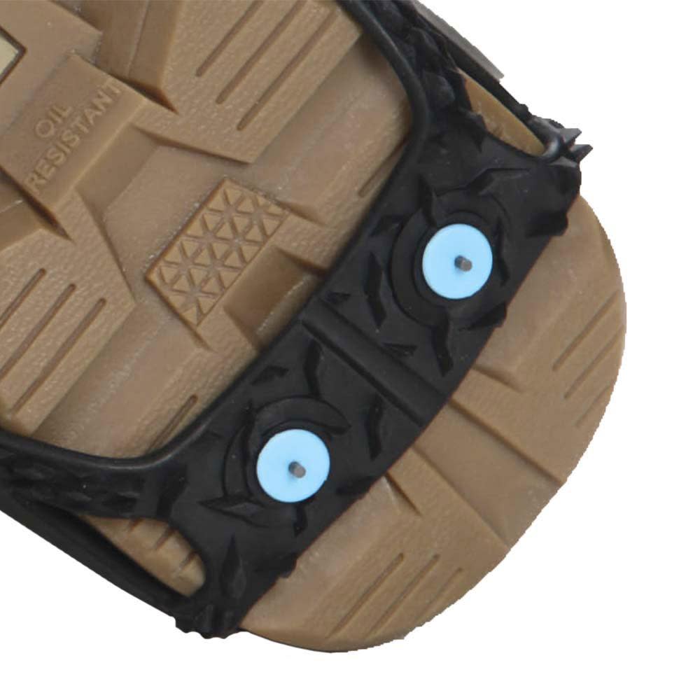 Due North All Purpose Over the Shoe Slip Resistant Footwear Traction Aid with Grip Carbide Spikes Bi-Directional Tread XL - Flockneti