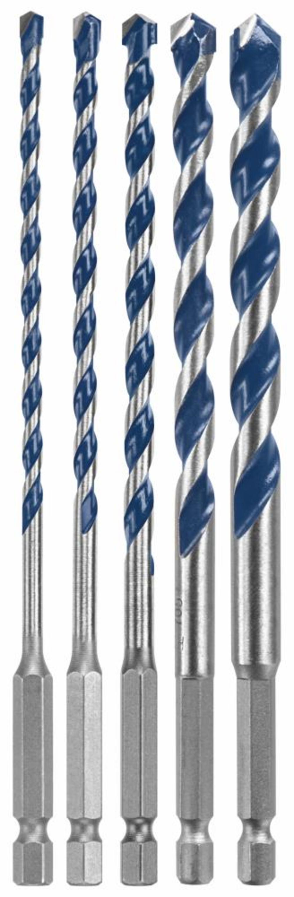 Bosch 5 pc. BlueGranite Turbo Carbide Hammer Drill Bits Set - Flockneti