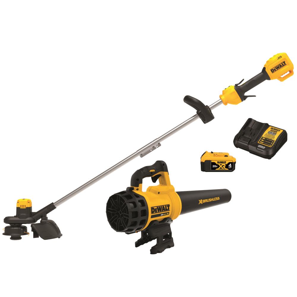 DEWALT 20V MAX 13In String Trimmer and Blower Combo Kit - Flockneti