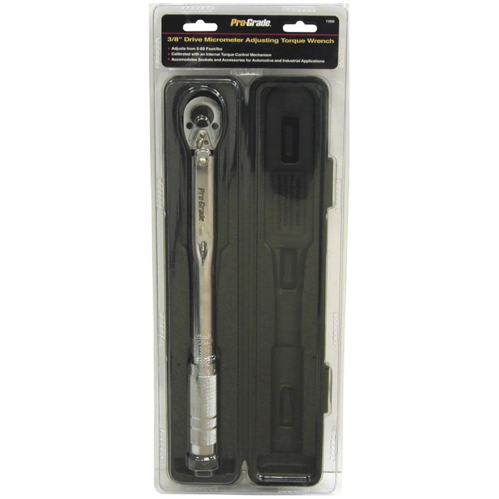 Allied International Prograde Micrometer Adjusting Torque Wrench 3/8In Drive - Flockneti