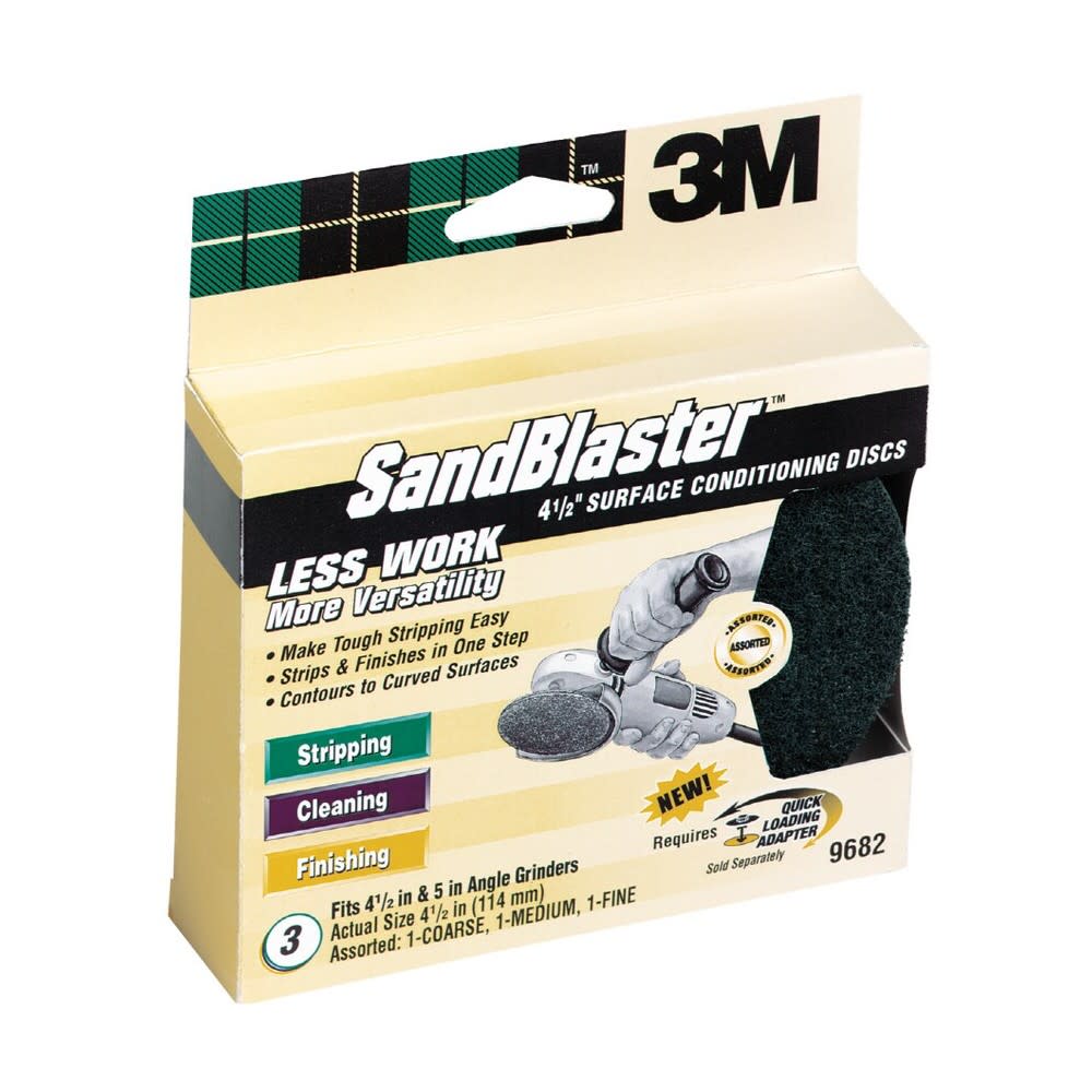 3M Sandblaster 4.5″ Angle Grinder Surface Conditioning Disc - Flockneti