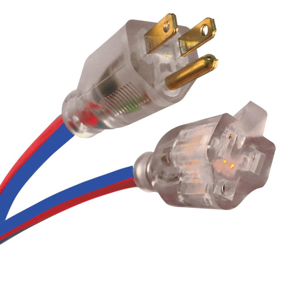 Voltec 50ft 10/3 SJEOW Extreme U-Ground Extension Cord - Flockneti