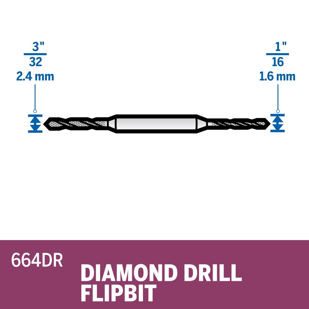 Dremel Diamond Drill FlipBit - Flockneti