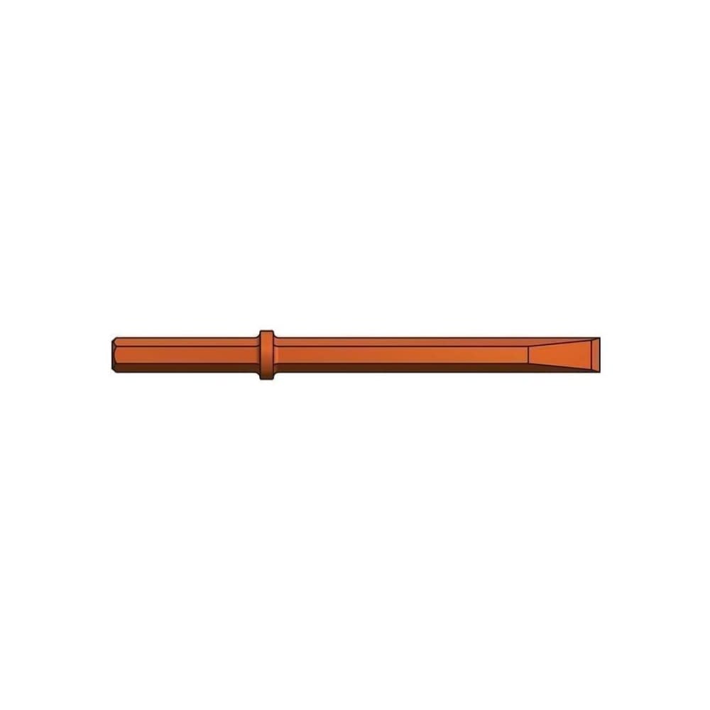 Brunner and Lay 1 1/4″ x 6″ Red Hex Shank Narrow Chisel - Flockneti