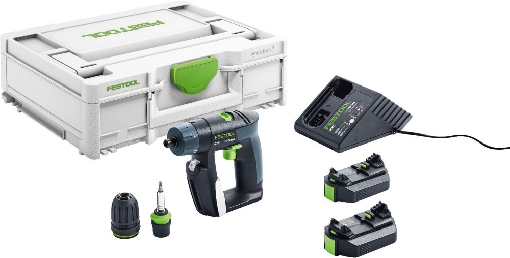 Festool 6-Plus CXS 2 Compact Cordless 10.8 Volt Drill Driver - Flockneti