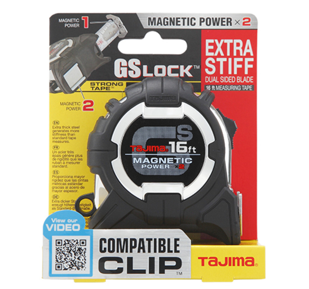Tajima GS LOCK Measuring Tape 16′ x 1″ - Flockneti