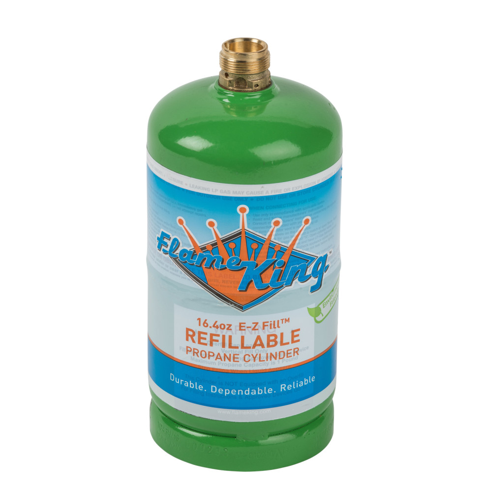 Flame King 1 lb Propane Cylinder Refillable Ships Empty - Flockneti