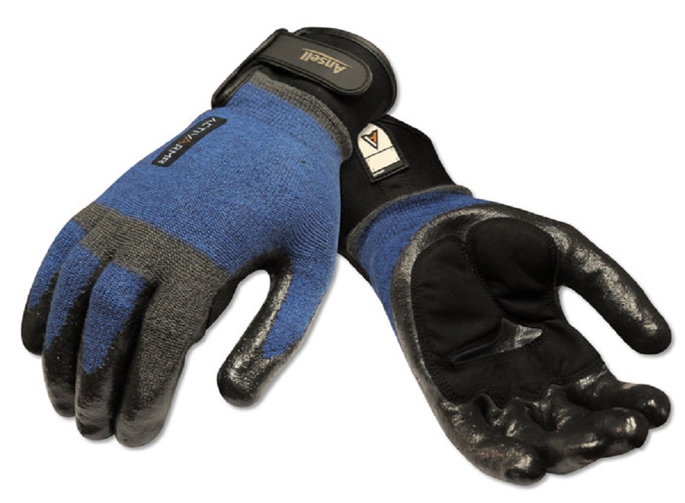 Ansell Protective Products ActivArmr X-Large Blue/Black Foam Cut Resistant Gloves - Flockneti
