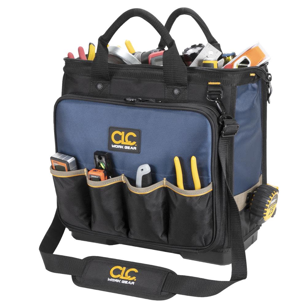 CLC Technician Tool Bag Molded Base Multi Compartment 17″ - Flockneti