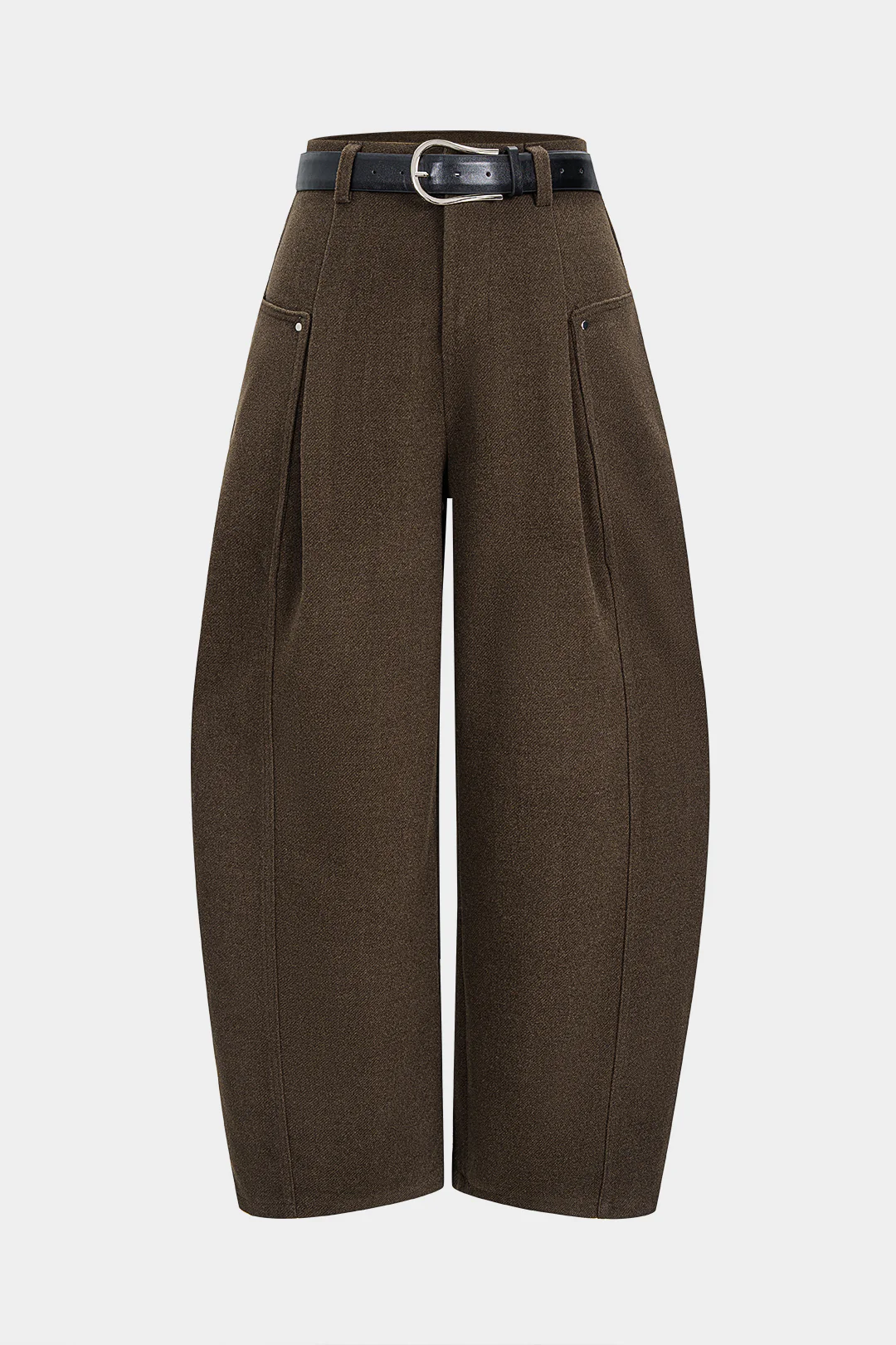 Woolen Belted Pants - Flockneti