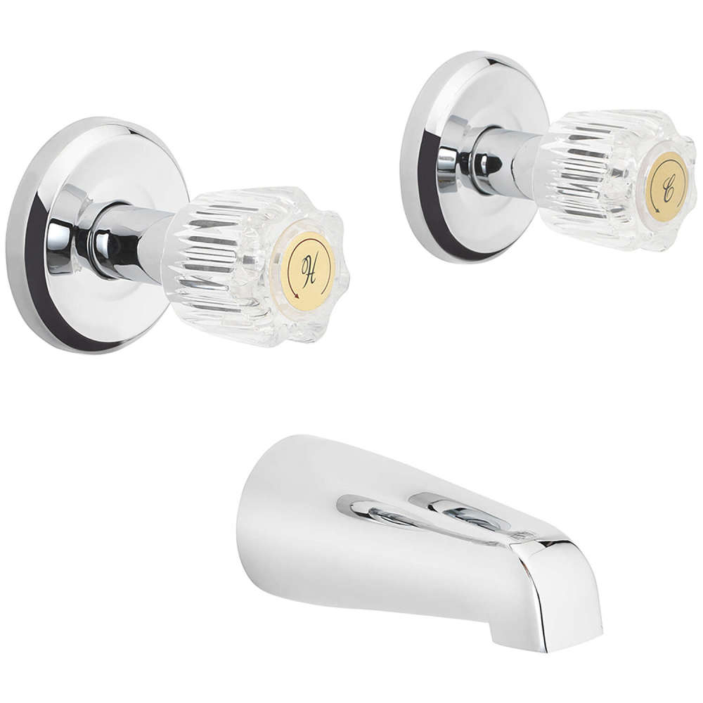 Oakbrook Bath Faucet Two Handle Chrome - Flockneti