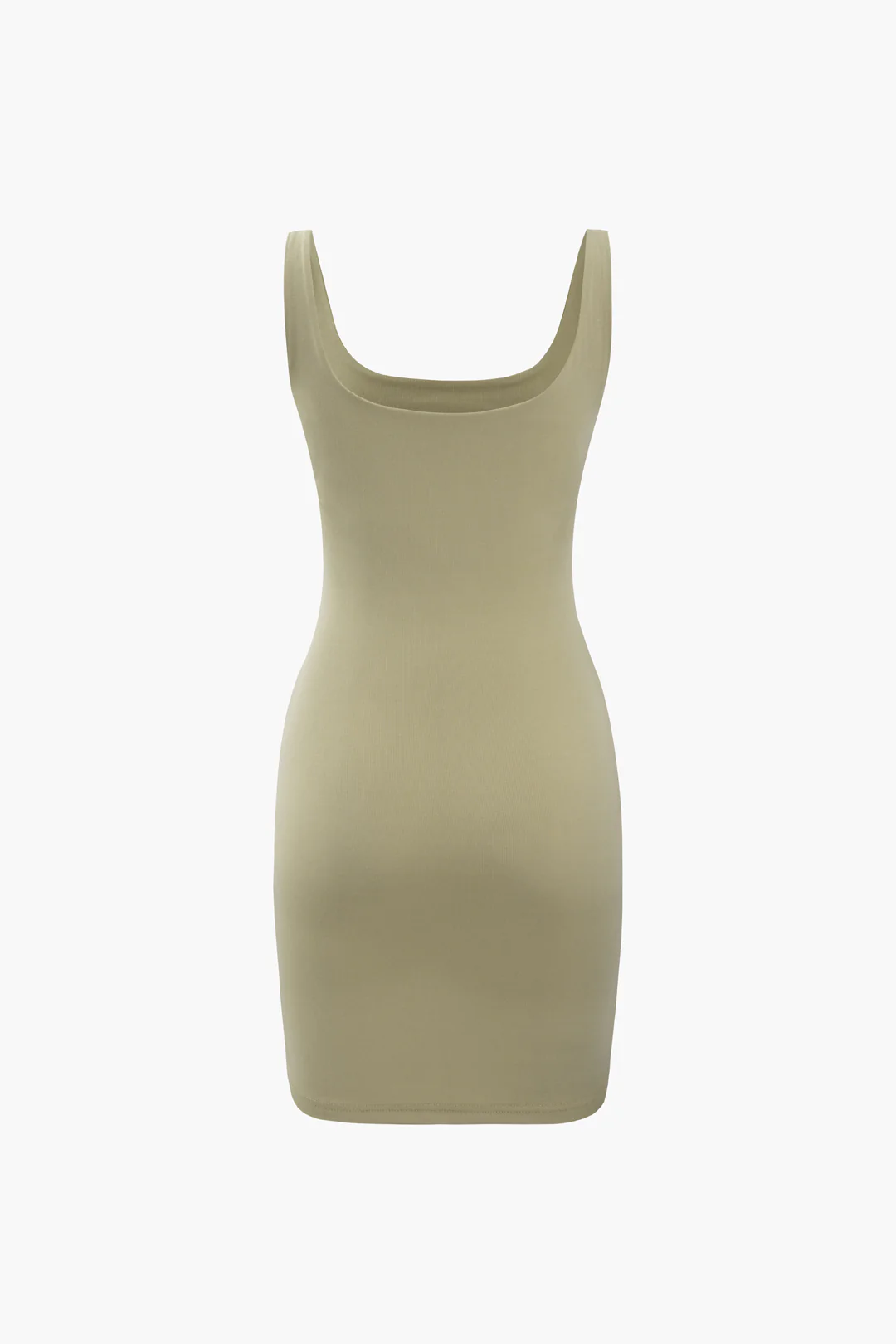 Square Neck Ruched Sleeveless Mini Dress - Flockneti