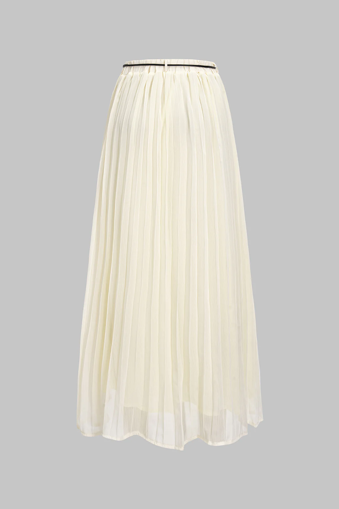 Chiffon Pleated Midi Skirt - Flockneti